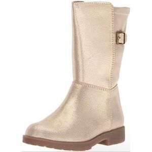 Stride Rite Willow Big Girl Lightweight Riding Boot Gold size 4W